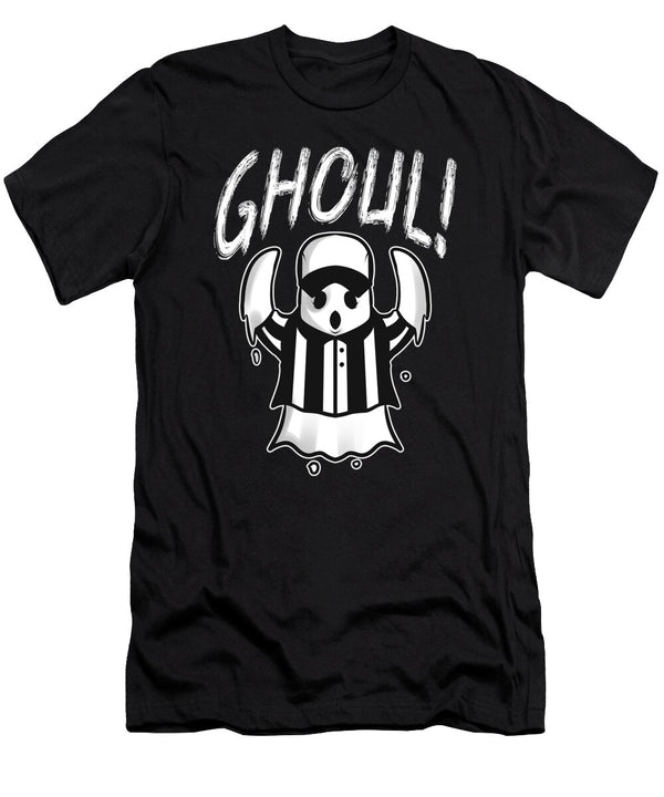 American Football Referee Ghost Goal Ghoul Halloween Jan Bleke T-Shirt