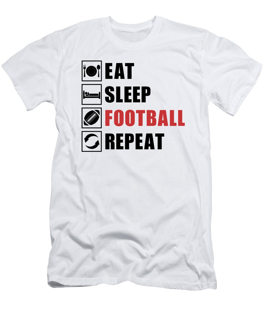 American Football Repeat Team Game USA Gift Idea Tshirtconcepts Marvin Poppe T-Shirt