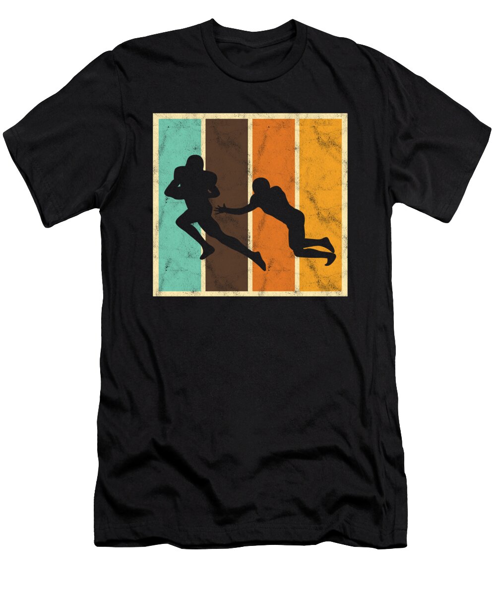 American Football Retro Vintage Soccer Players Rugby Footballer Goalie Gift Thomas Larch T-Shirt