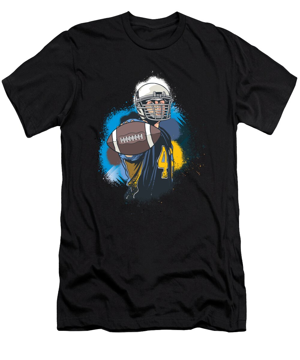 American Football Rugby Player Helmet Rugby Team Gift Thomas Larch T-Shirt
