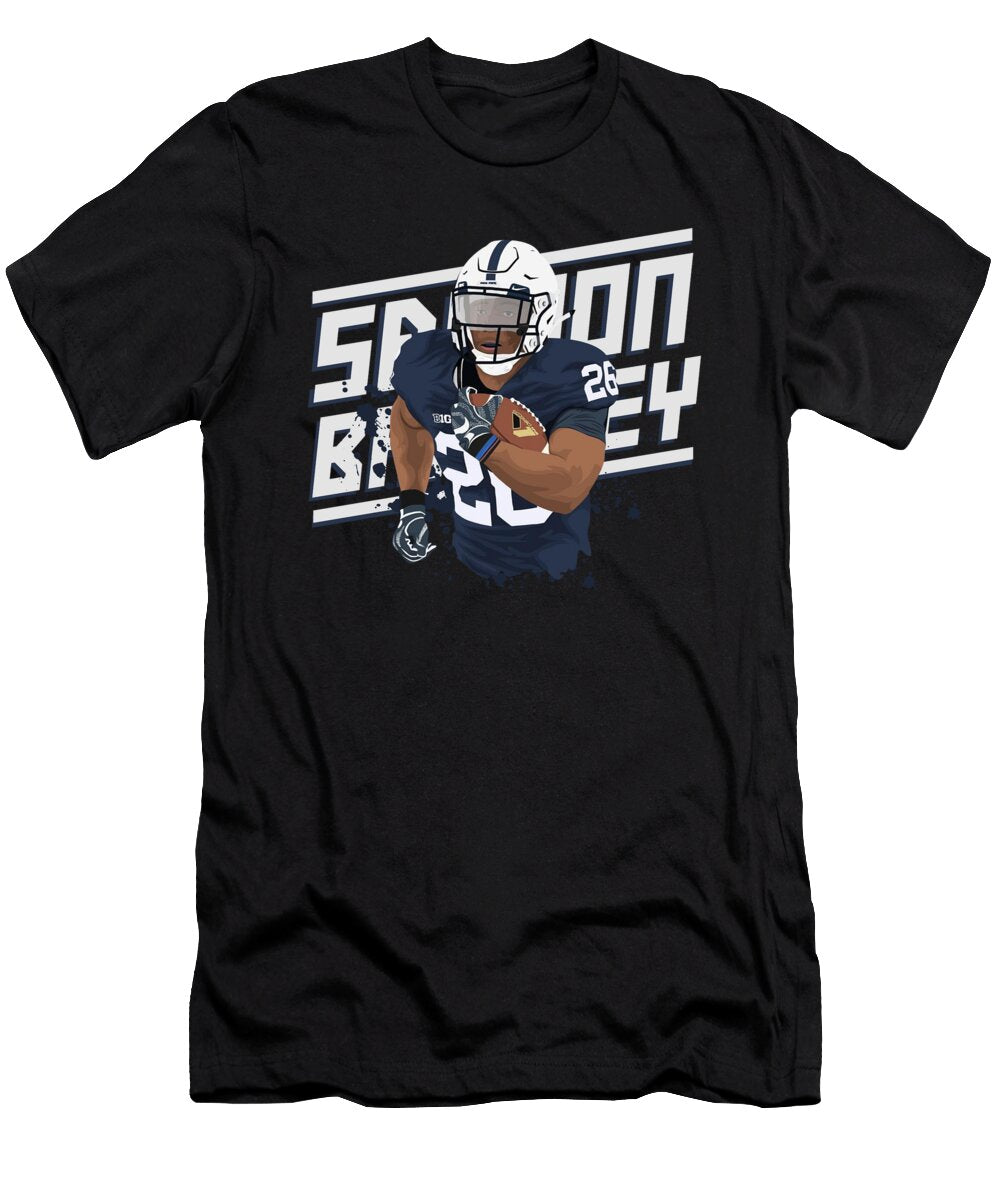 American Football Running Back League Footballer Contact Sports Rugger Barkley Saquon Team Gift Thomas Larch T-Shirt