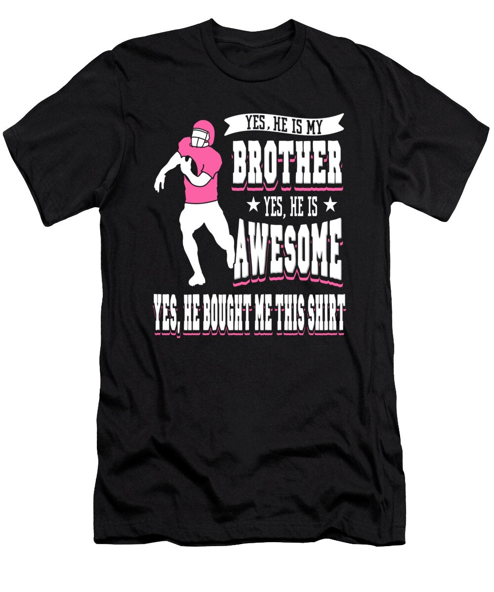 American Football Sister Game Day Gridiron Sport Zimstarus T-Shirt