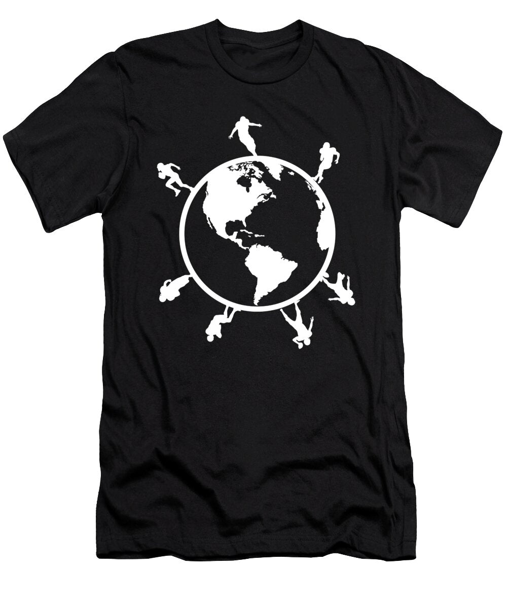 American Football World Globe Kicker Quarterback Justus Ratzke T-Shirt
