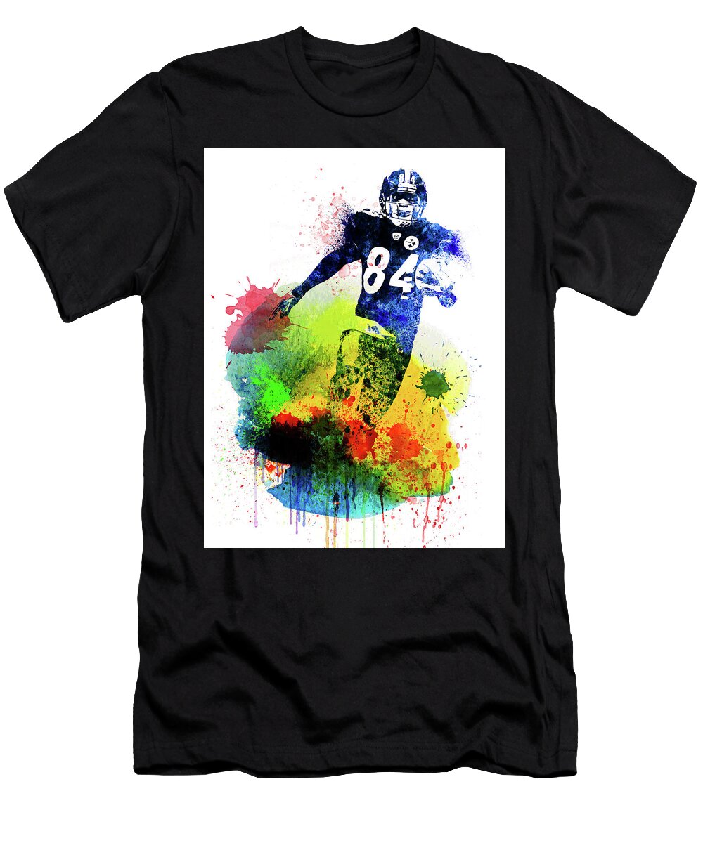 Antonio Brown Watercolor Ii Naxart Studio T-Shirt