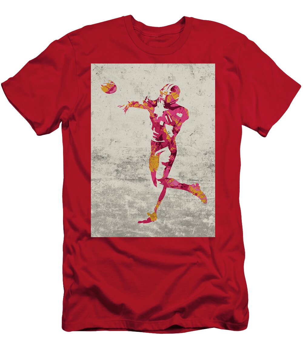 Arizona Cardinals Quarterback Football Player Paint Splatters Abstract Portrait Design Turnpike T-Shirt