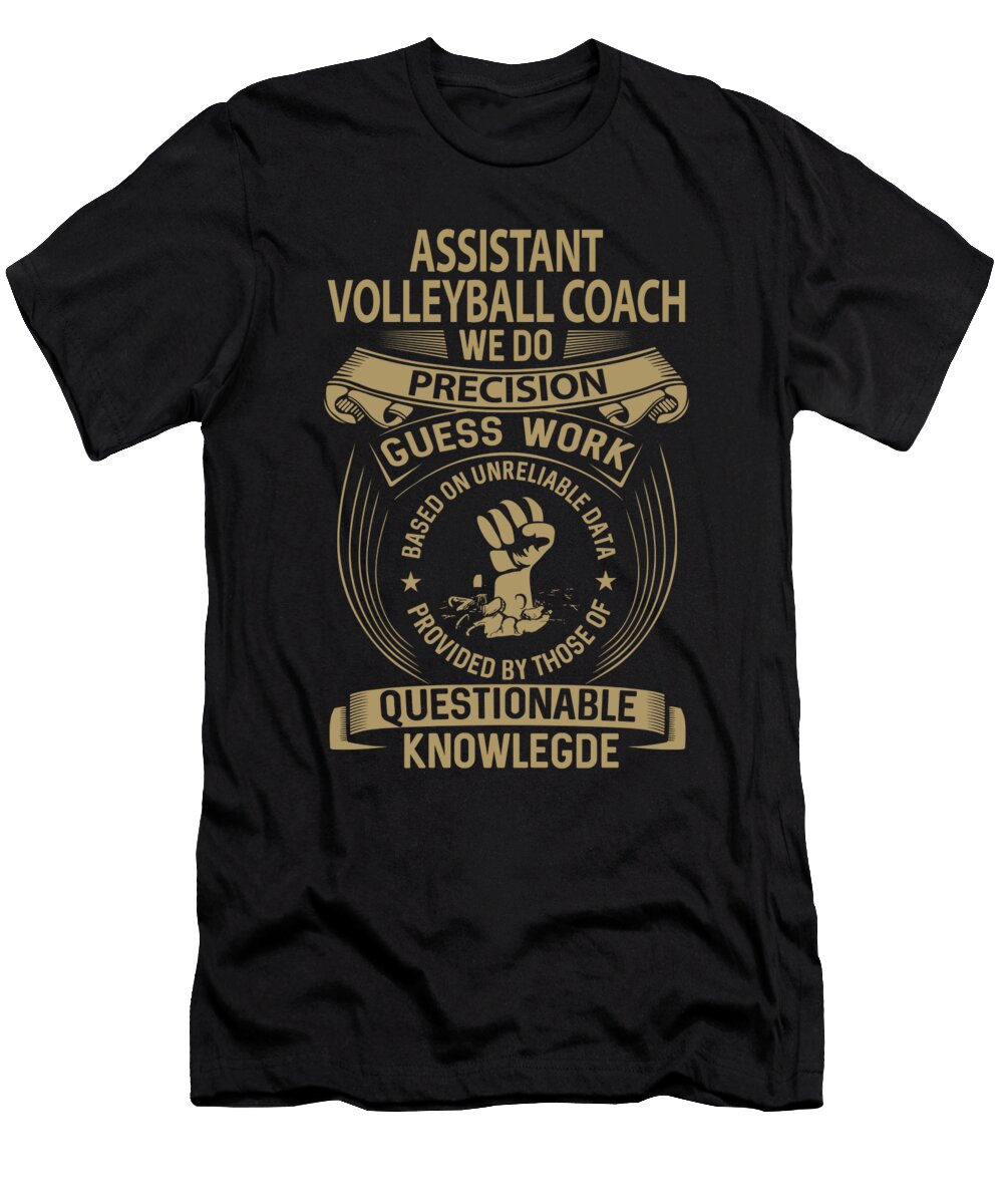 Assistant Volleyball Coach We Do Precision Job Gift Item Shi Hu Kang T-Shirt