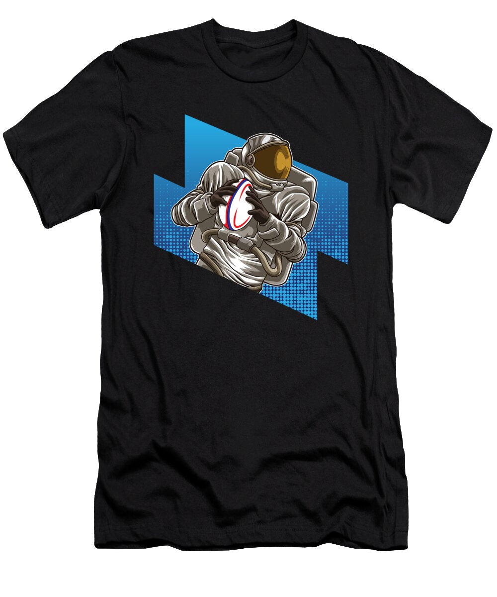 Astronaut Plays Rugby Galaxy Sport Rugby Team Mister T-Shirt