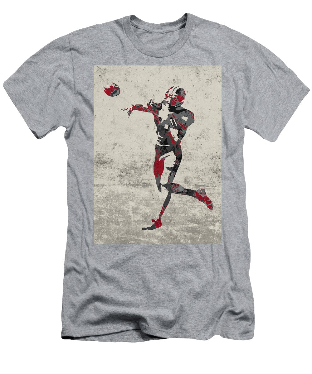 Atlanta Falcons Quarterback Football Player Paint Splatters Abstract Portrait Design Turnpike T-Shirt