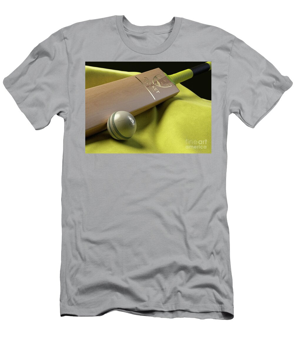 Australia Cricket Ball Bat and Fabric Allan Swart T-Shirt