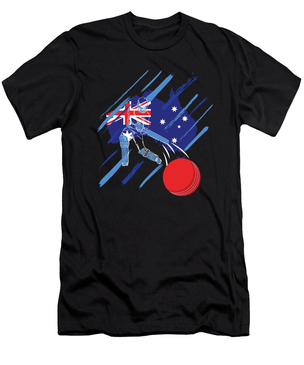 Australia Cricket Fan or Player Graphic Jacob Hughes T-Shirt