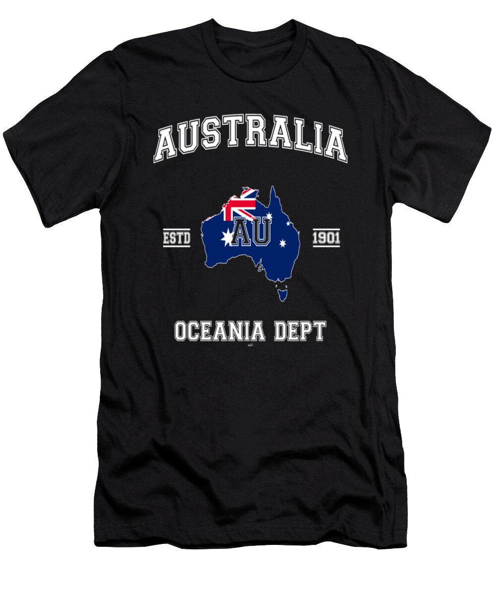 Australia Flag Map Tinh Tran Le Thanh T-Shirt