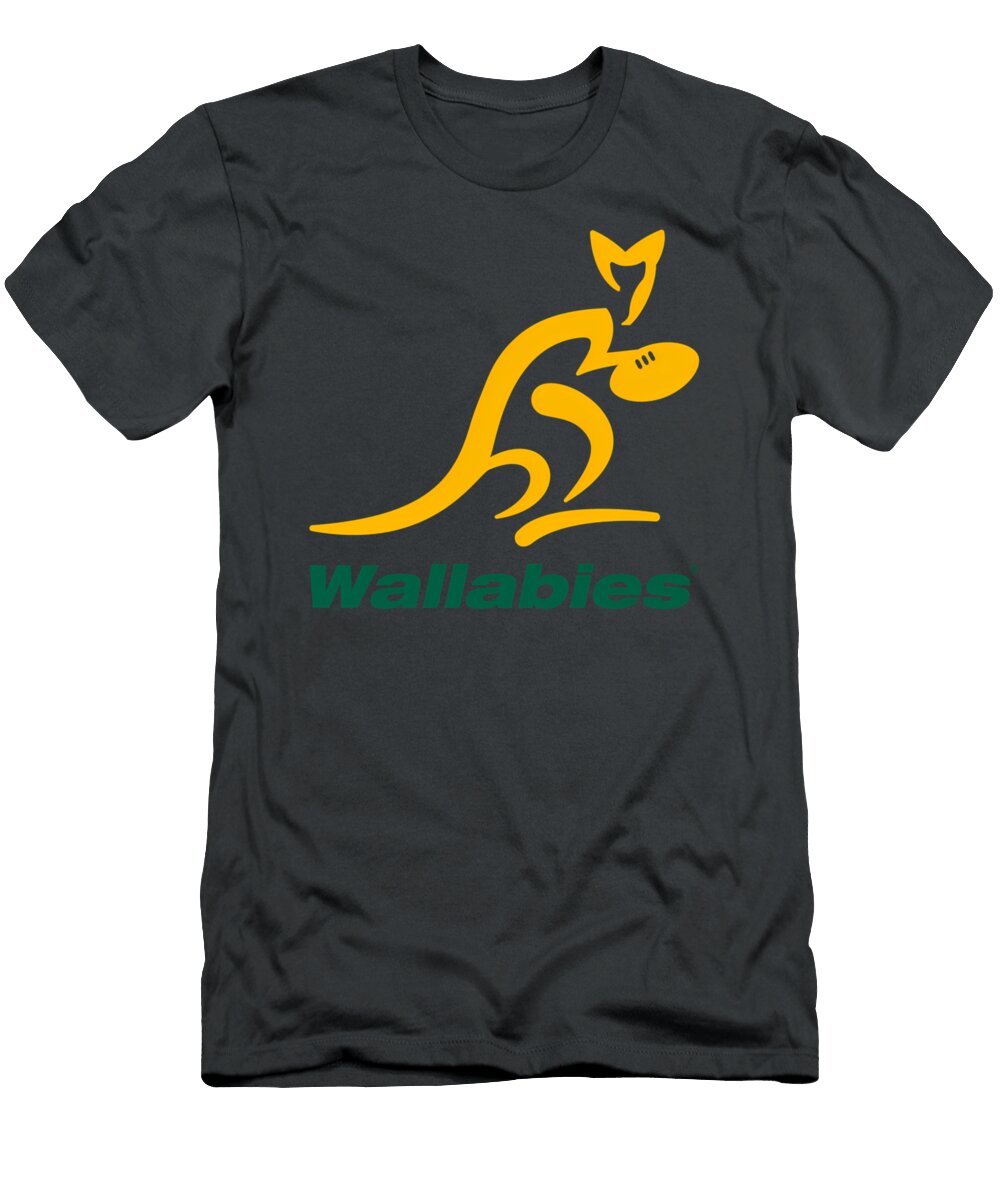 Australia Rugby Wallabies Yellow Wallaby Sibainu T-Shirt