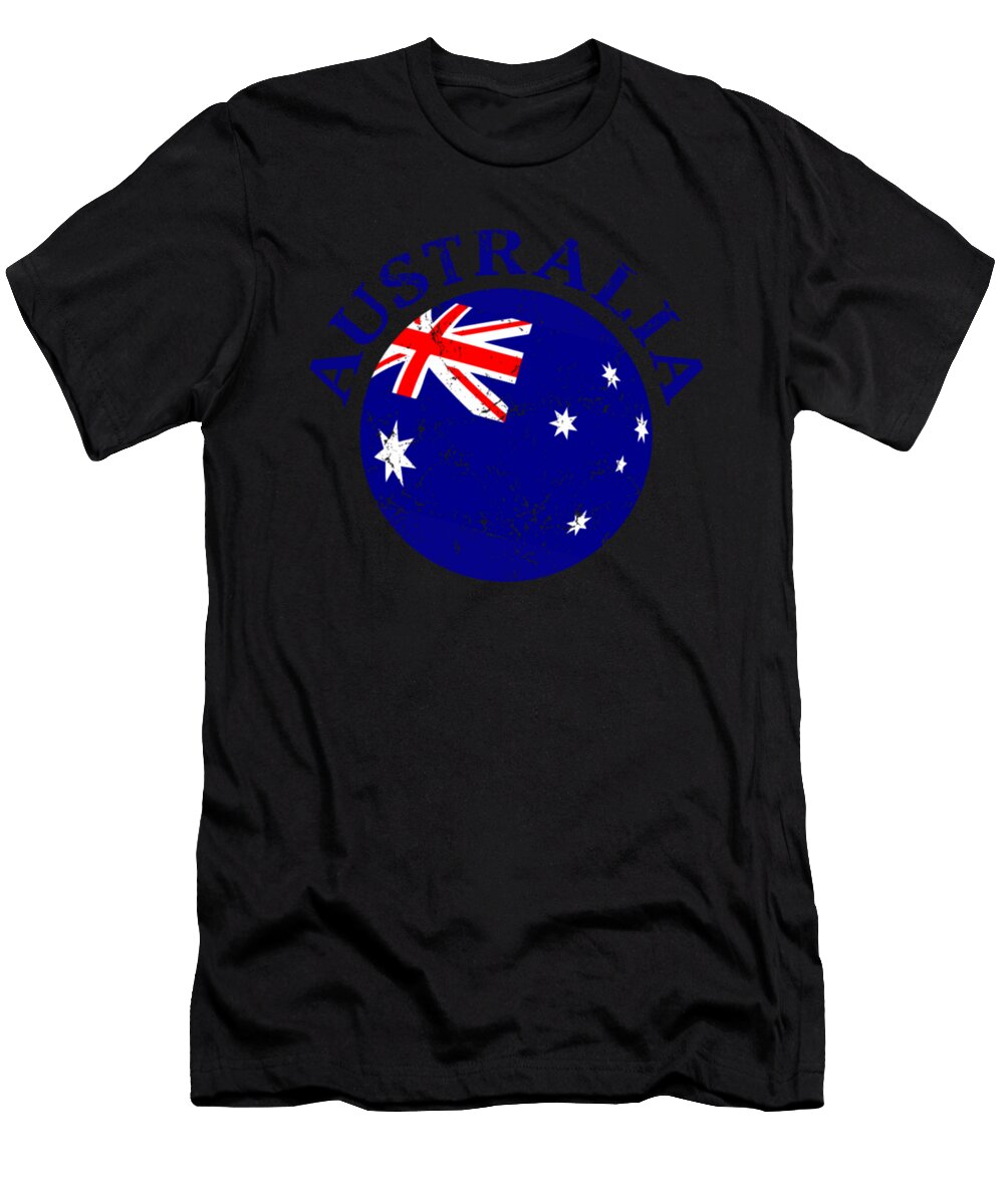 Australia Sport Flag Distressed Fan Gift Tinh Tran Le Thanh T-Shirt