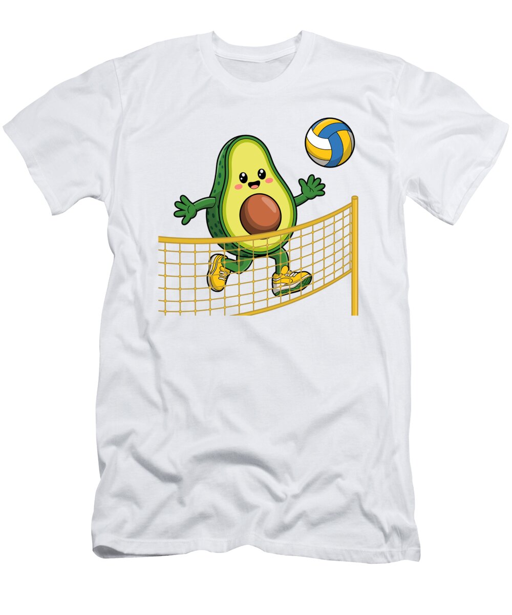 Avocado Playing Volleyball Joanna Redesiuk T-Shirt