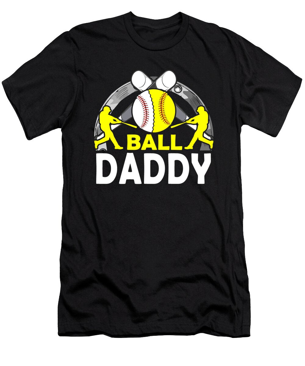 Ball Daddy Baseball Softball Dhbubble T-Shirt