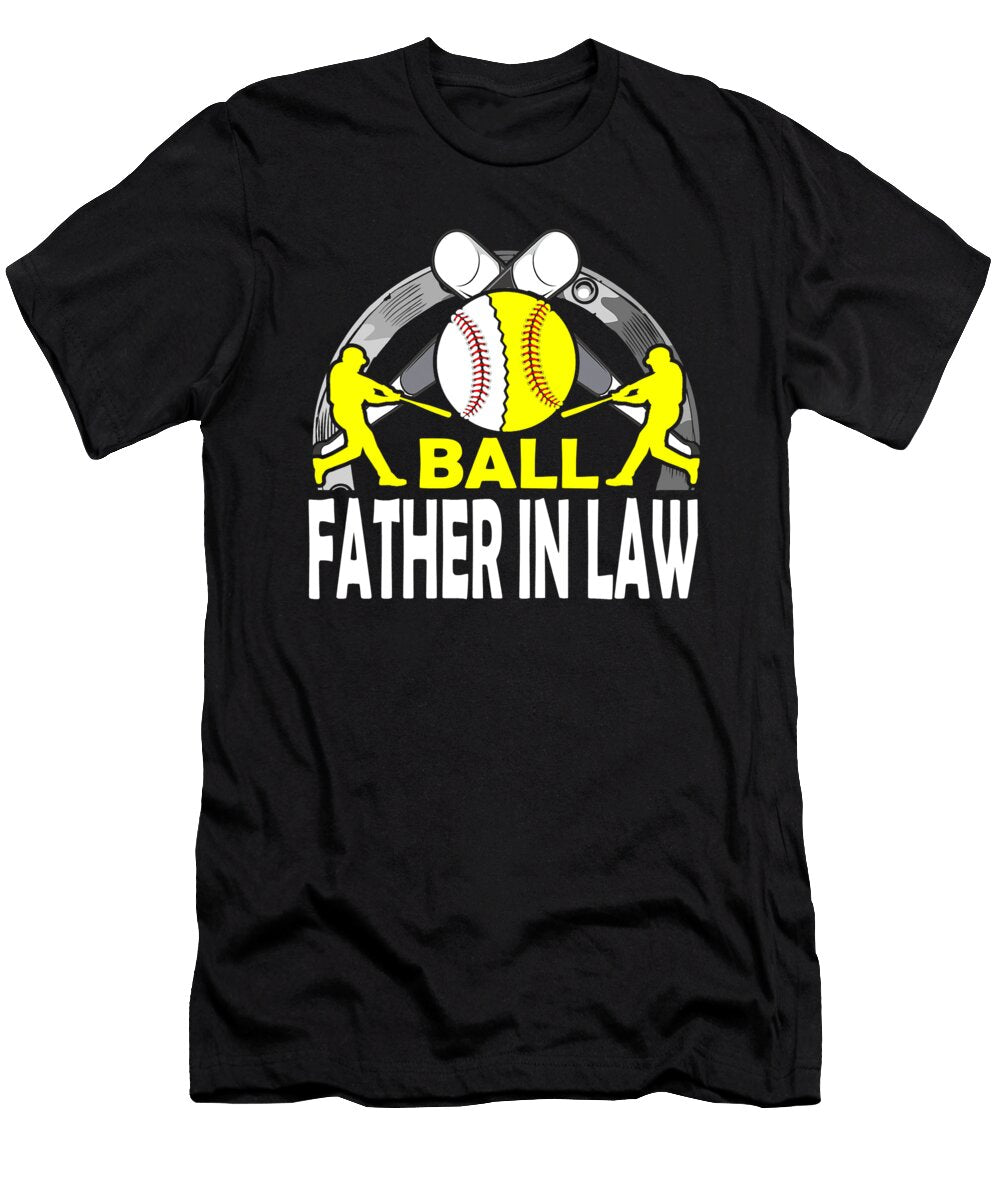 Ball Father in Law Baseball Softball Dhbubble T-Shirt