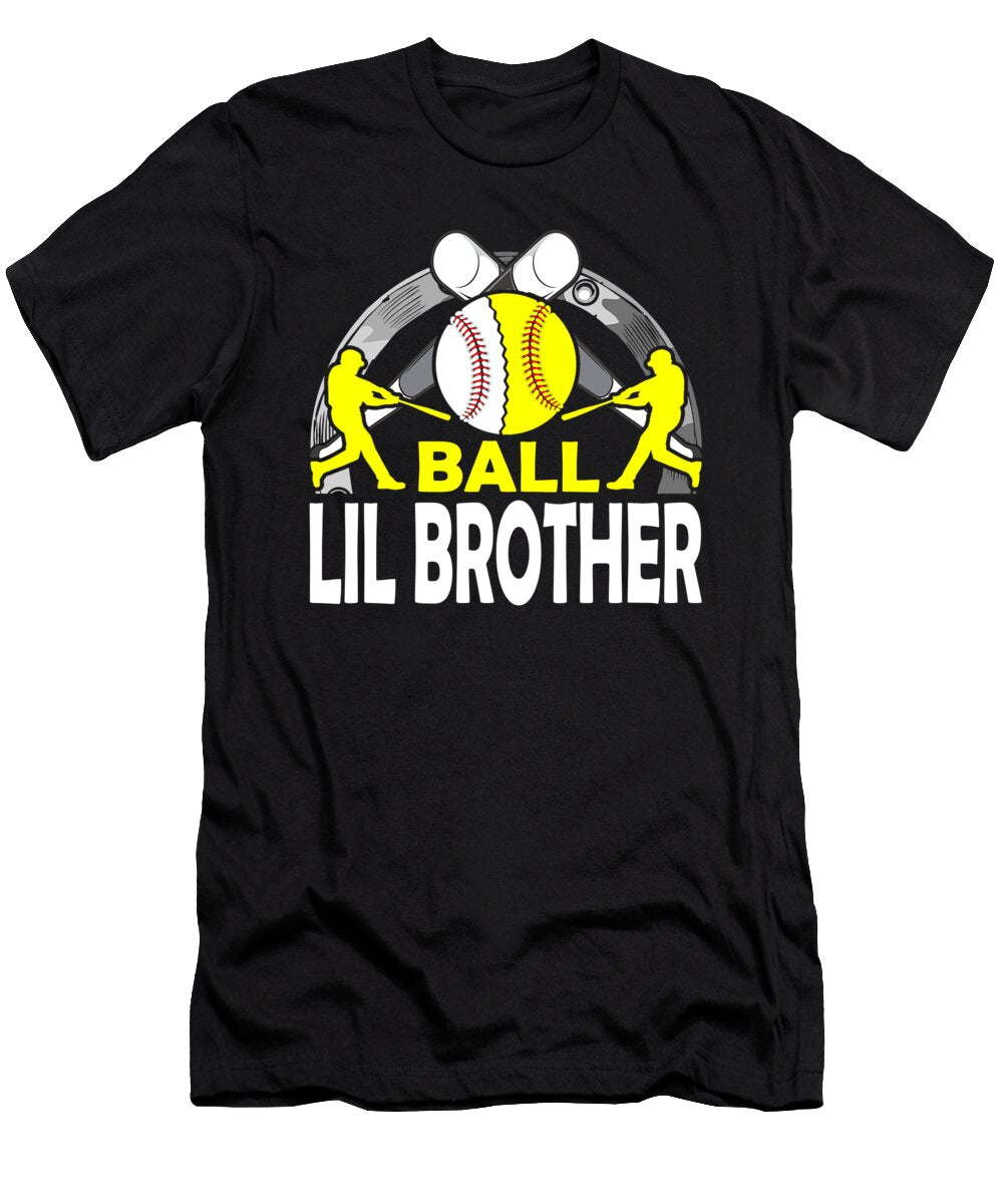 Ball Lil Brother Baseball Softball Dhbubble T-Shirt