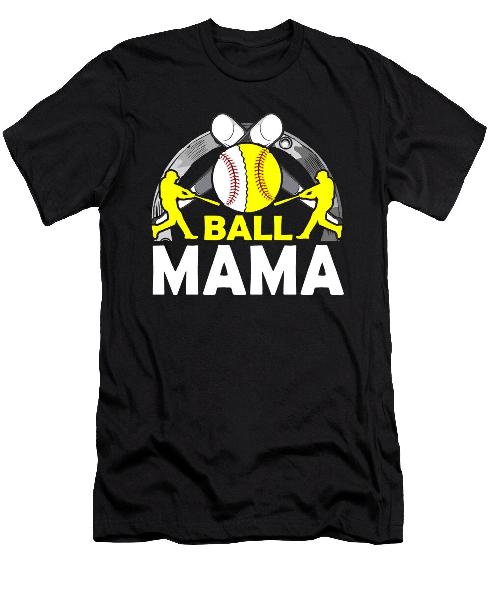 Ball Mama Baseball Softball Dhbubble T-Shirt
