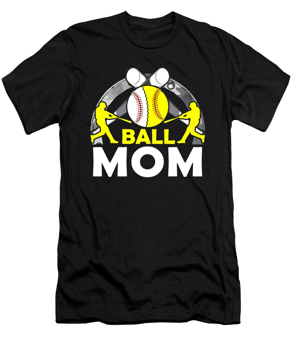 Ball Mom Baseball Softball Dhbubble T-Shirt