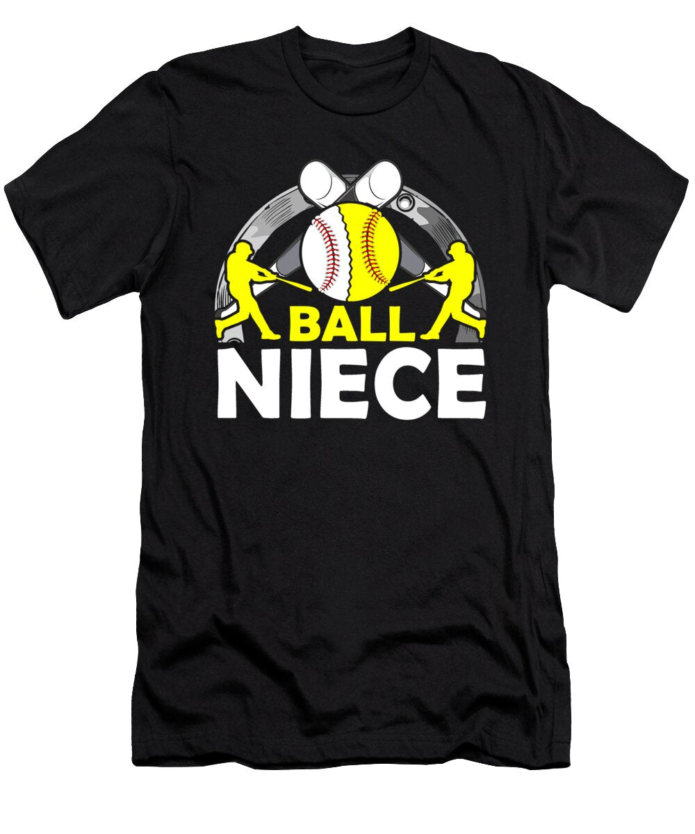 Ball Niece Baseball Softball Dhbubble T-Shirt