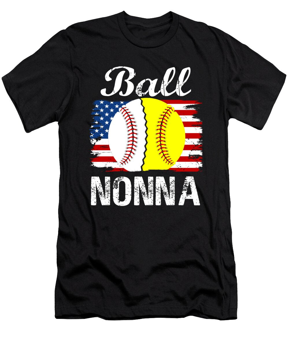 Ball Nonna Baseball Softball Dhbubble T-Shirt