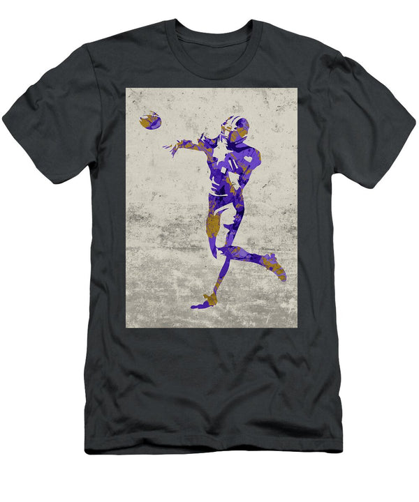 Baltimore Ravens Quarterback Football Player Paint Splatters Abstract Portrait Design Turnpike T-Shirt
