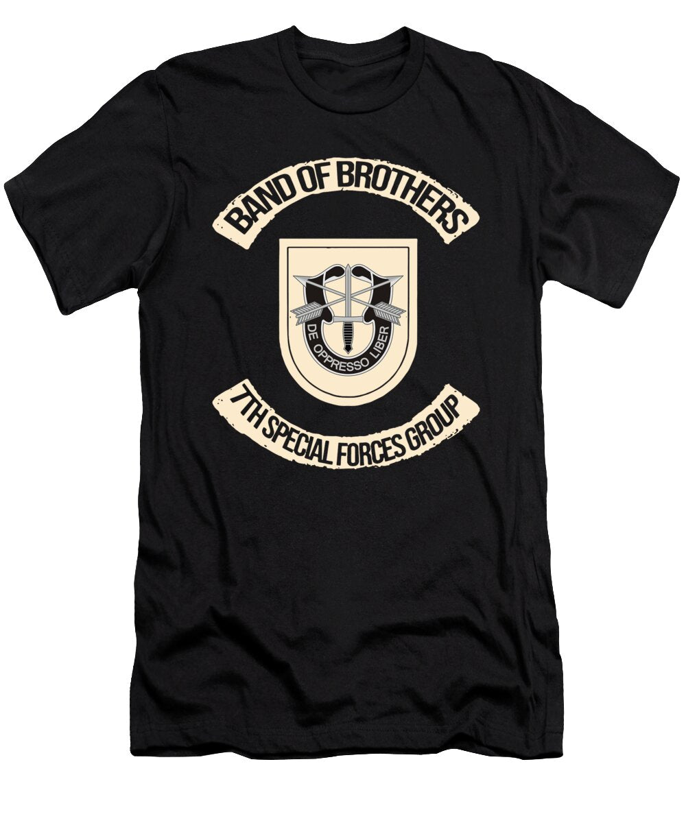Band of Brothers De Oppresso Liber 7th Special Forces Group Game Declan Tindale T-Shirt