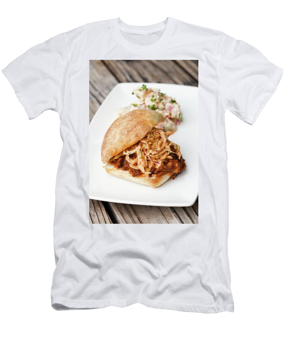 Barbecue Pulled Pork Sandwiches with a Side of Coleslaw Jennifer Martine T-Shirt