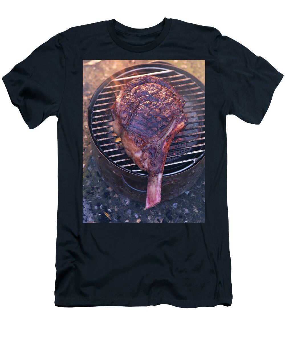 Barbecued Beef Steak on the Barbecue Joerg Lehmann T-Shirt