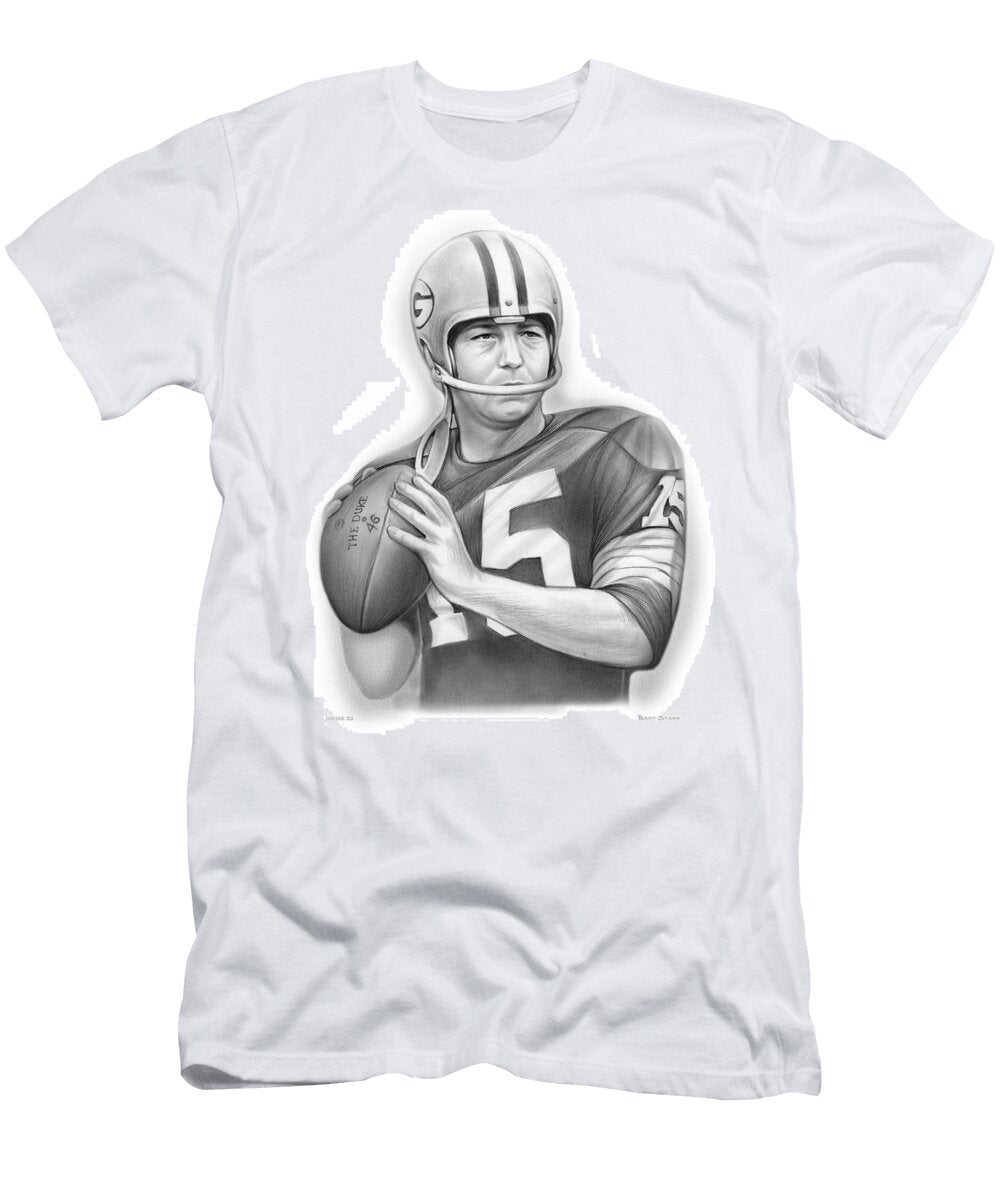 Bart Starr 24x30 Greg Joens T-Shirt