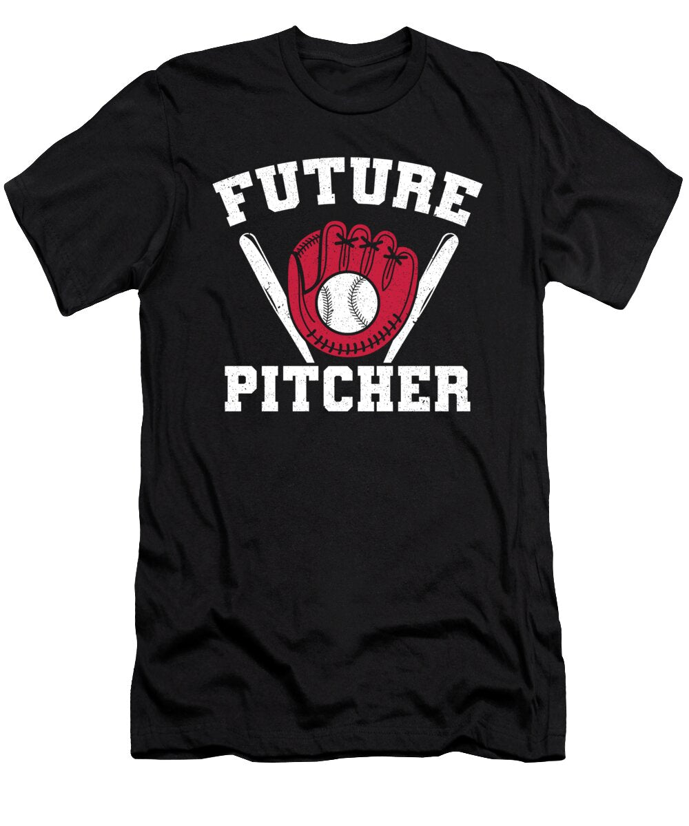 Baseball Bat Future Pitcher Kids Baseball Player Colorfulsnow T-Shirt