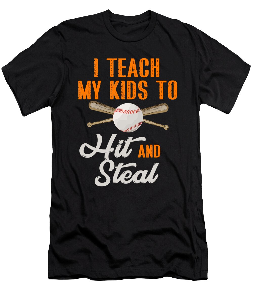 Baseball Bat Glove Baseball Player Gift Muc Designs T-Shirt