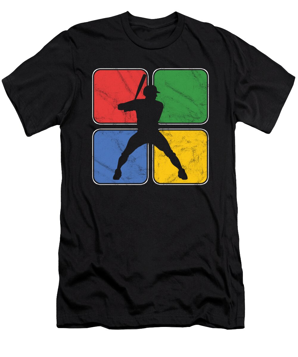 Baseball Distressed Vintage Pitcher Softball Players Baseball Batter Hitters Gift Thomas Larch T-Shirt