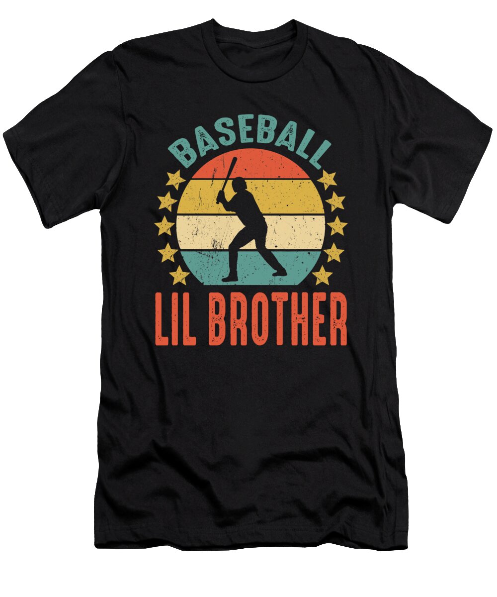 Baseball Lil Brother Fathers Day Dhbubble T-Shirt