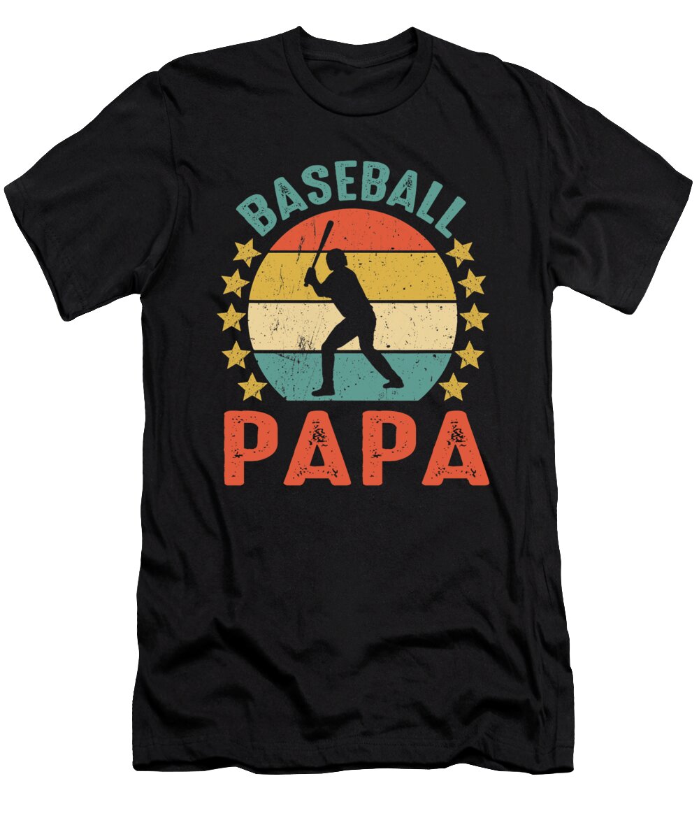 Baseball Papa Fathers Day Dhbubble T-Shirt