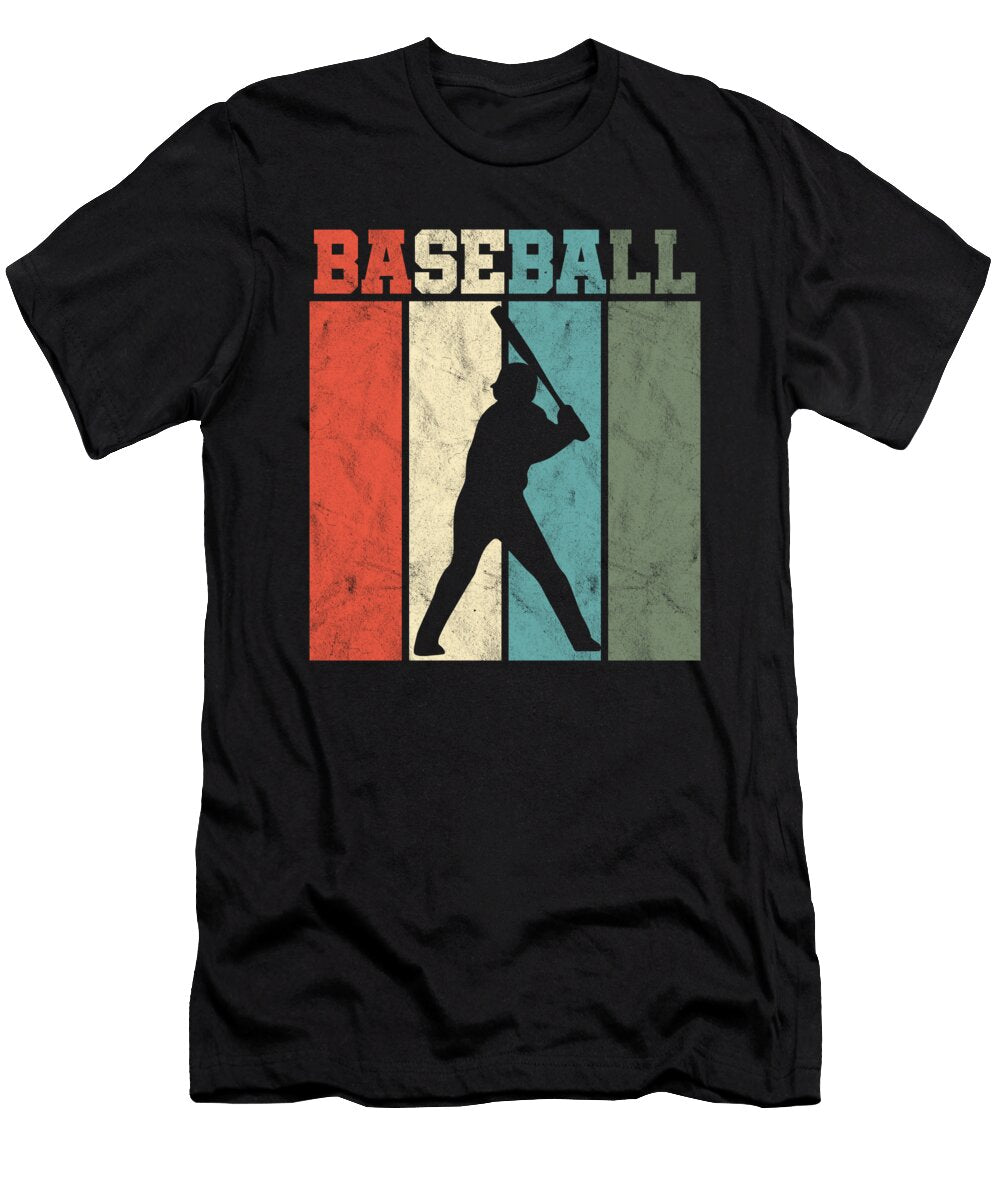 Baseball Pitcher Softball Players Batter Hitters Retro Vintage Baseball Gift Thomas Larch T-Shirt