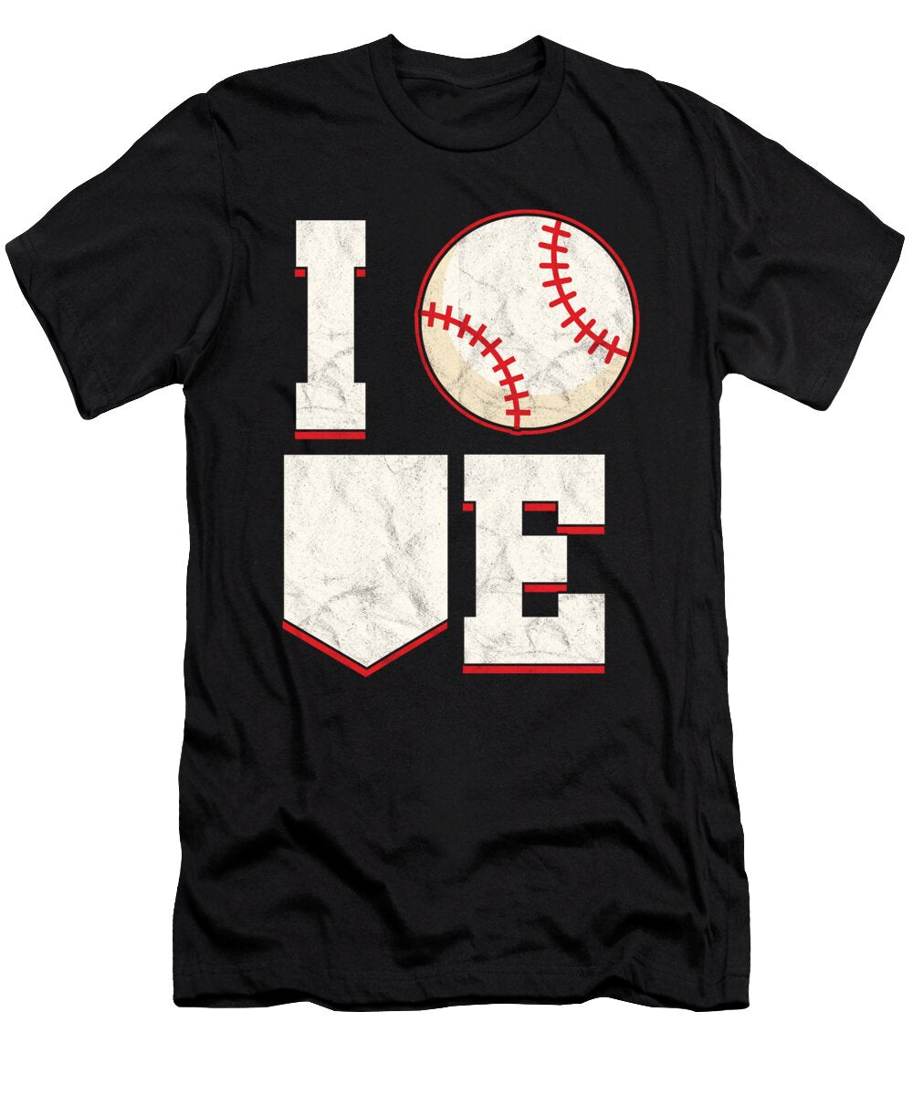 Baseball Player Baseball Pitcher I Love Baseball Fielder Thomas Larch T-Shirt