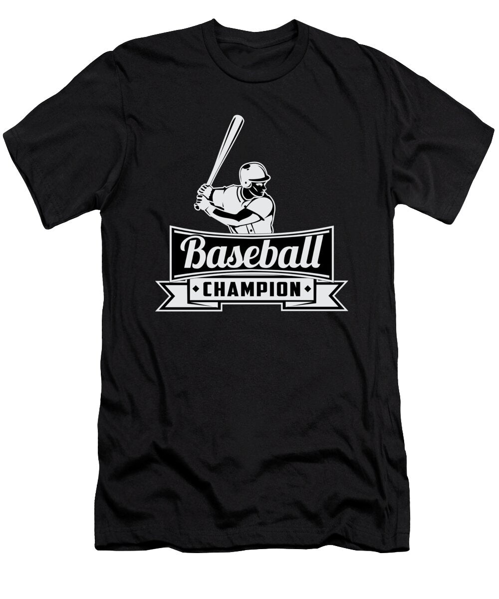 Baseball Sports Pitcher Catcher Bat Funny Gift Tshirtconcepts Marvin Poppe T-Shirt