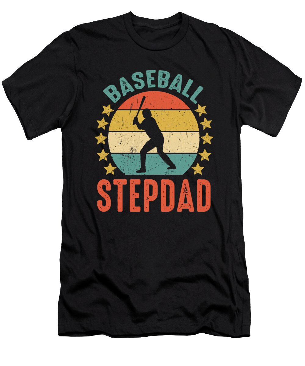 Baseball Stepdad Fathers Day Dhbubble T-Shirt