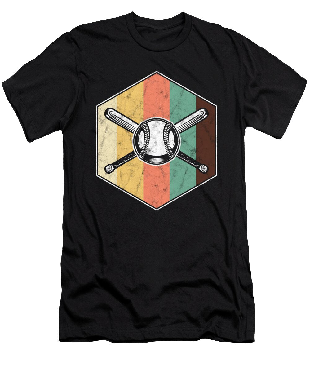 Baseball Vintage Retro Pitcher Softball Players Baseball Batter Hitters Baseballer Gift Thomas Larch T-Shirt