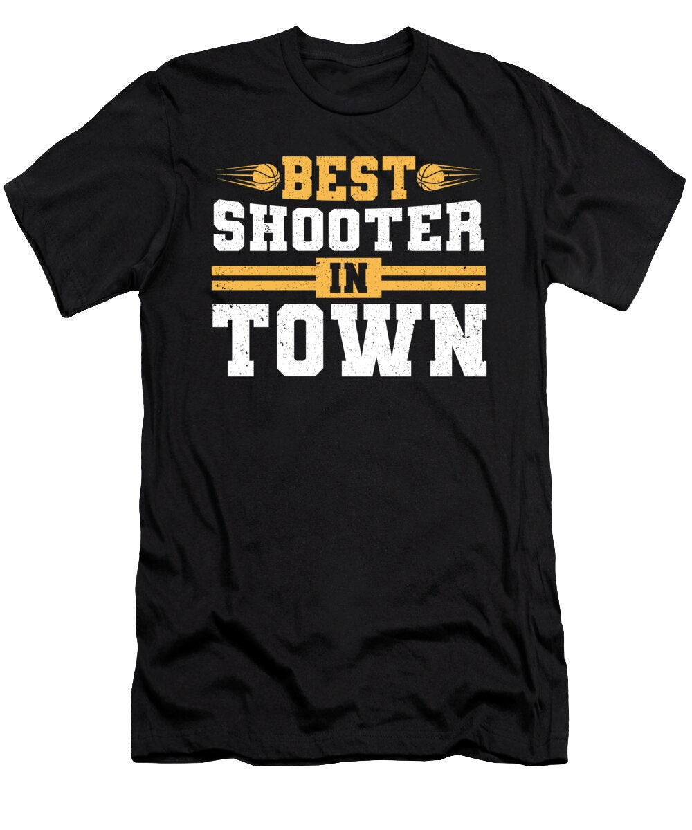 Basketball Best Shooter in Town Basketball Player Colorfulsnow T-Shirt
