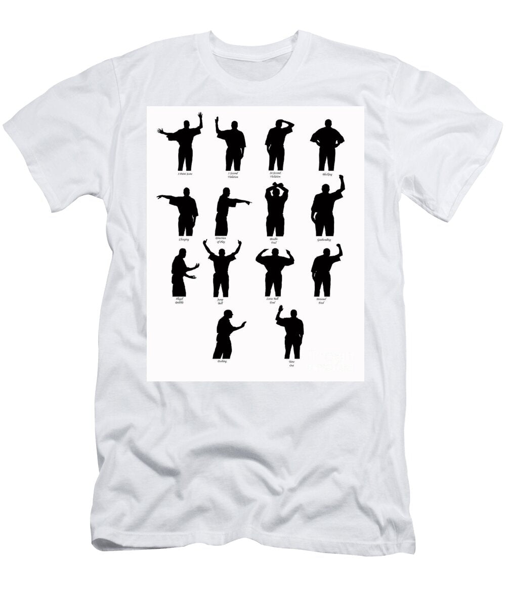 Basketball Call Silhouettes Karen Foley T-Shirt