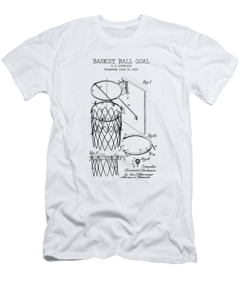 Basketball Goal Patent Denny H T-Shirt
