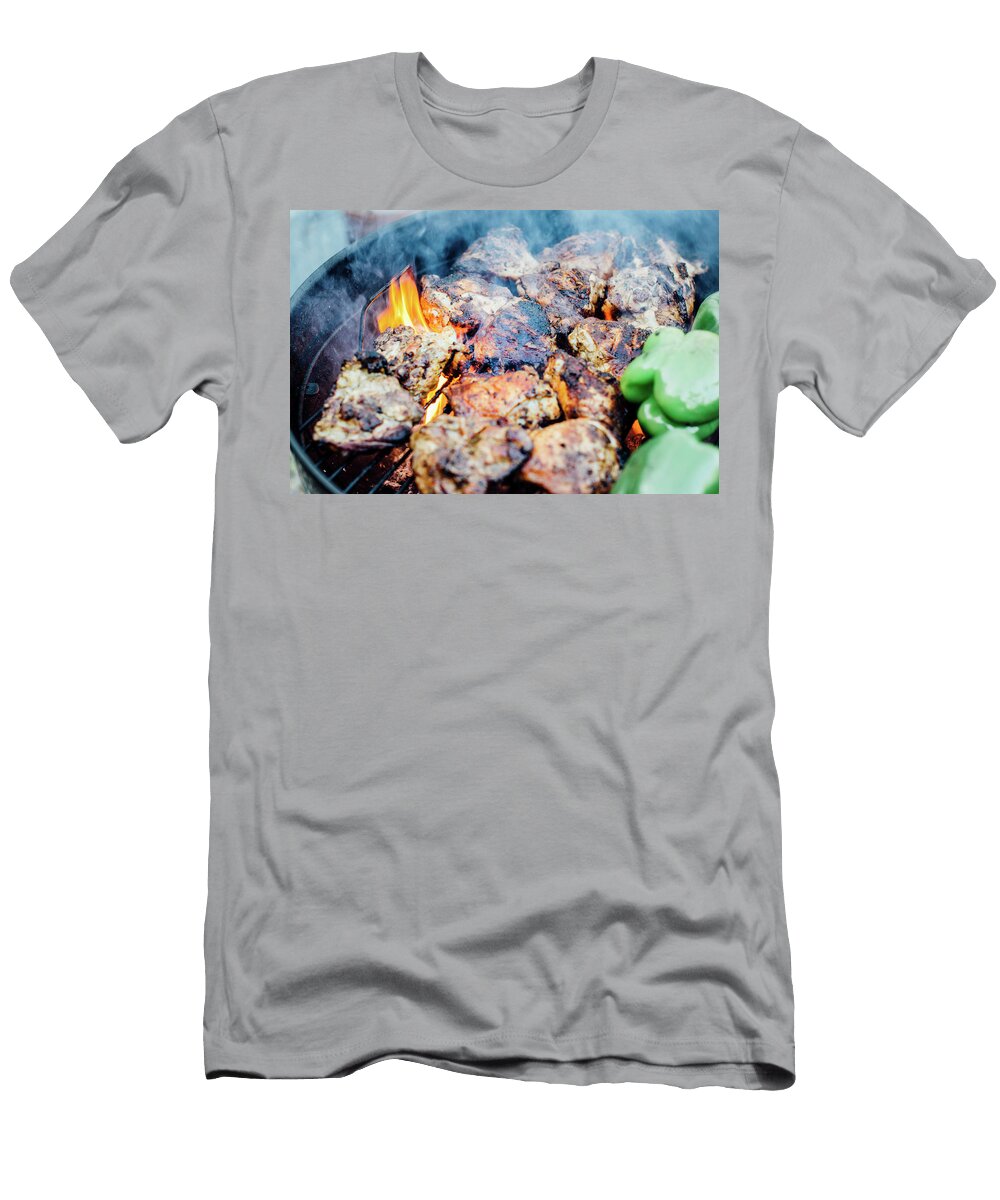 Bbq Chicken and Peppers Nick Sida T-Shirt