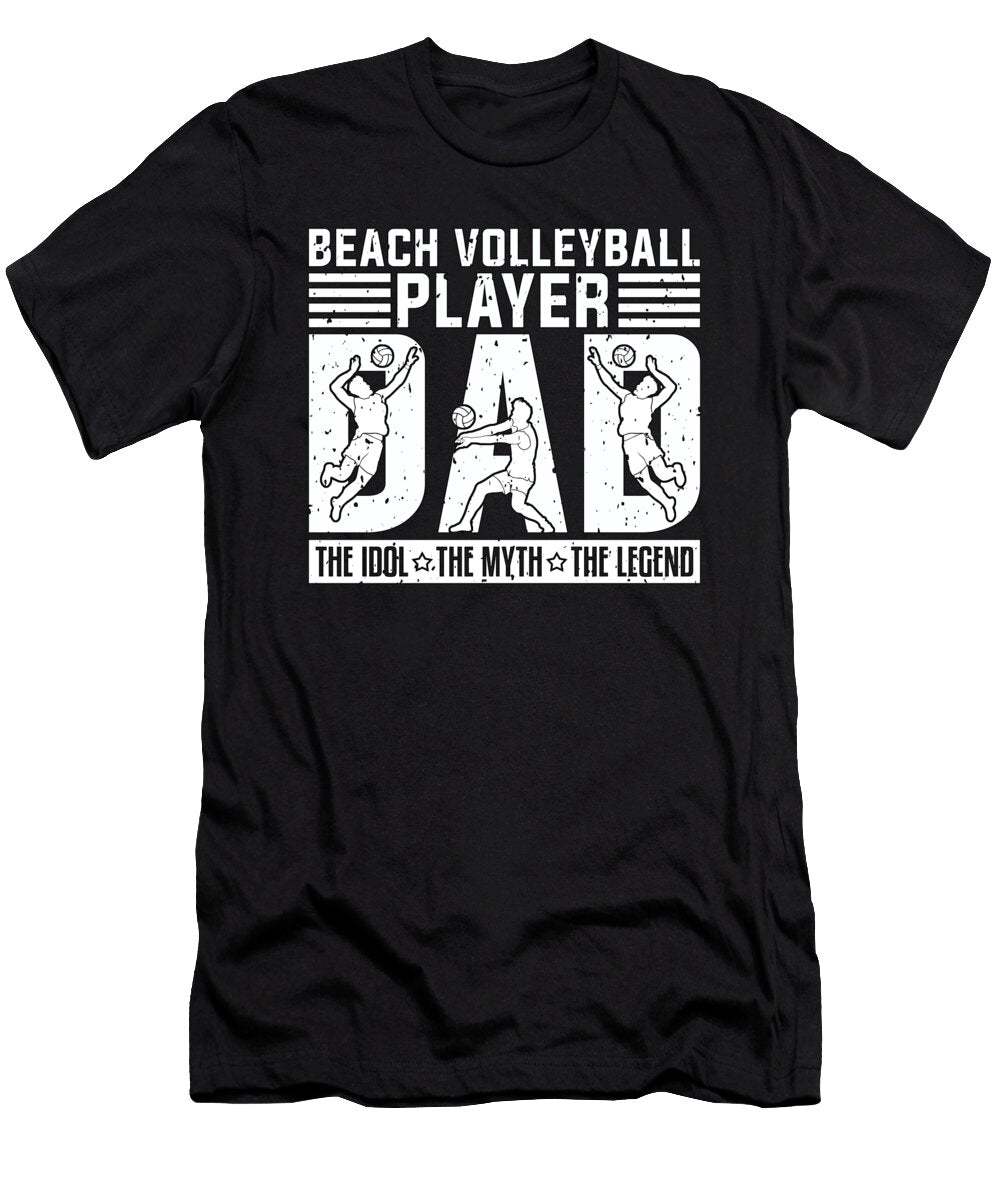 Beach Volleyball Player Dad the Volleyball Coach Tshirtconcepts Marvin Poppe T-Shirt