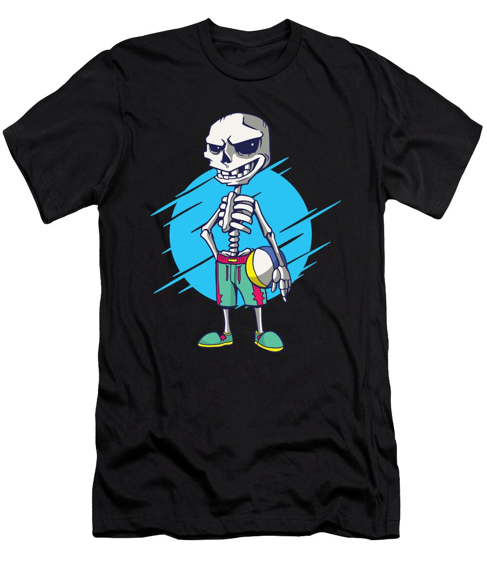 Beach Volleyball Skeleton Manuel Schmucker T-Shirt