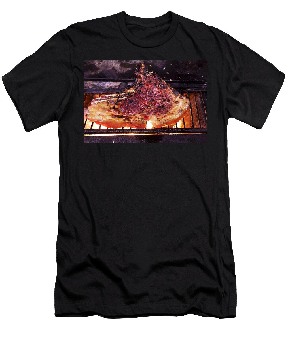 Beef Steak on a Grill Hugh Johnson T-Shirt