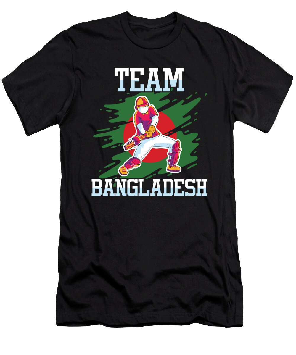 Bengal Equipment Field Game Cricketbat Ball Gift Team Bangladesh Cricket Thomas Larch T-Shirt