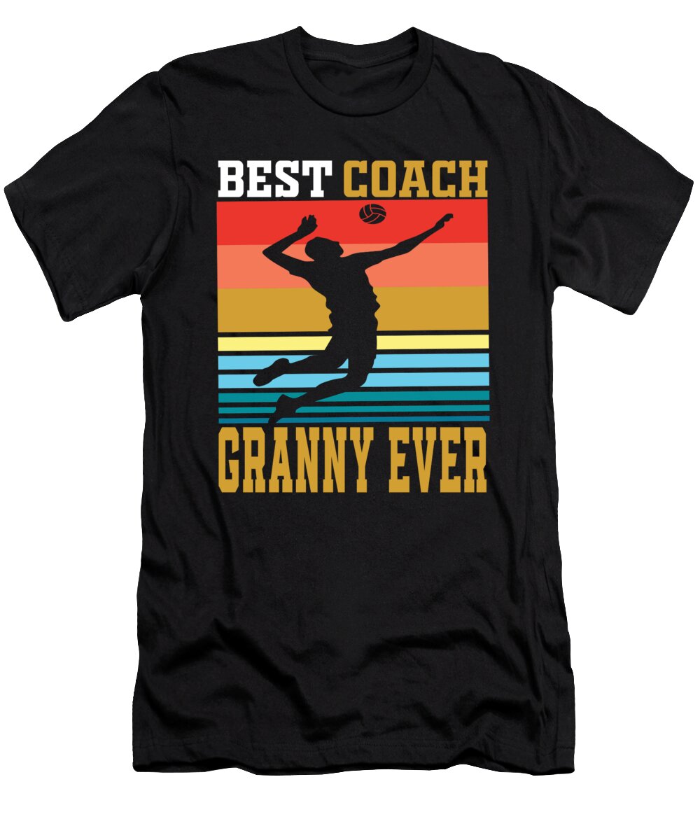 Best Coach Granny Ever Volleyball Vintage Dhbubble T-Shirt