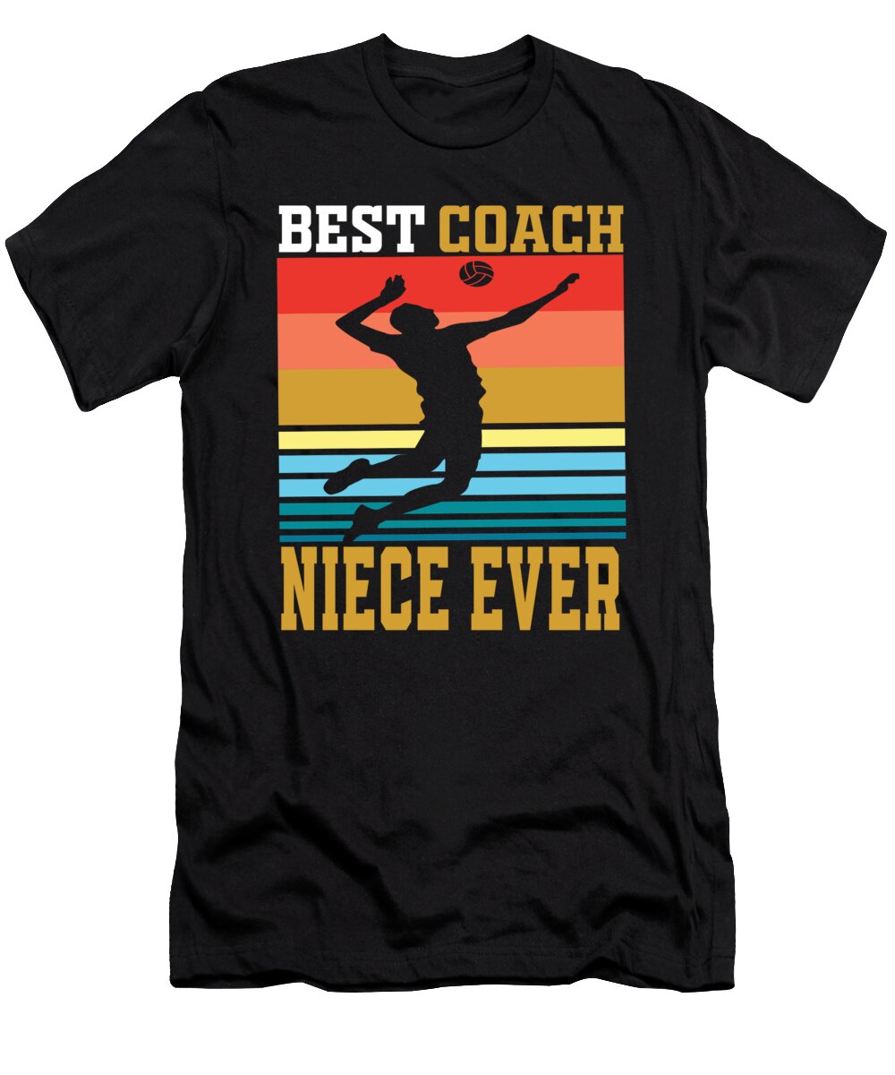 Best Coach Niece Ever Volleyball Vintage Dhbubble T-Shirt